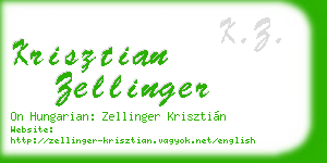 krisztian zellinger business card